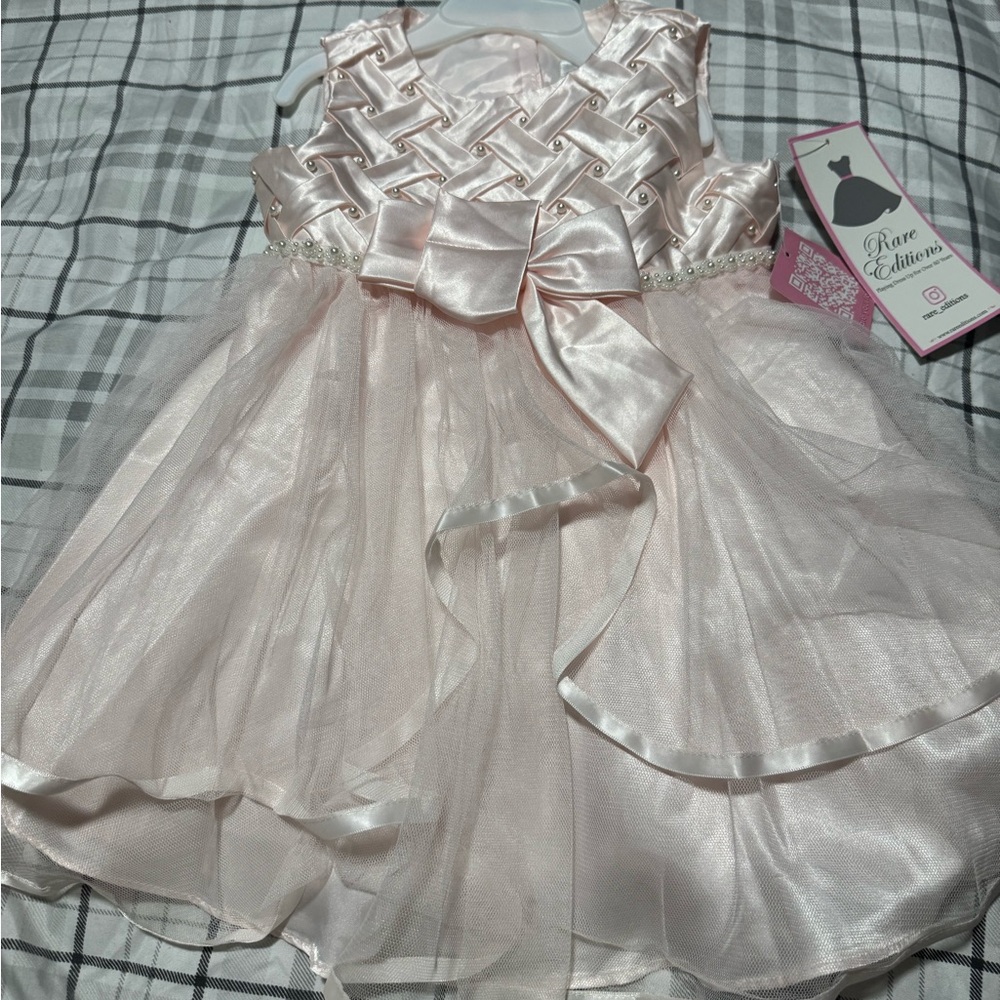 Rare Editions Blush Pink Formal Dress for Kids